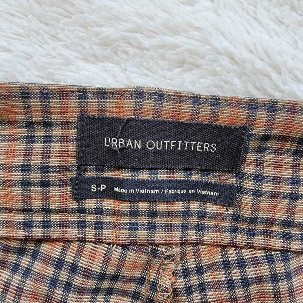 Urban Outfitters Brown Checkered Plaid Cargo Jogger Pants - Picture 5 of 5